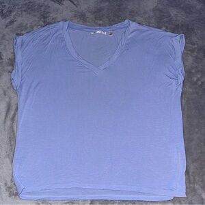 Cyrus Light Blue oversized V-Neck Short Sleeve Tee/Tshirt/Shirt/Top